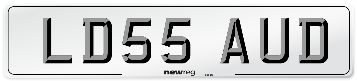 LD55 AUD Number Plate from New Reg